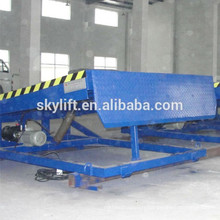 Hydraulic stationary adjustment height truck loading ramp